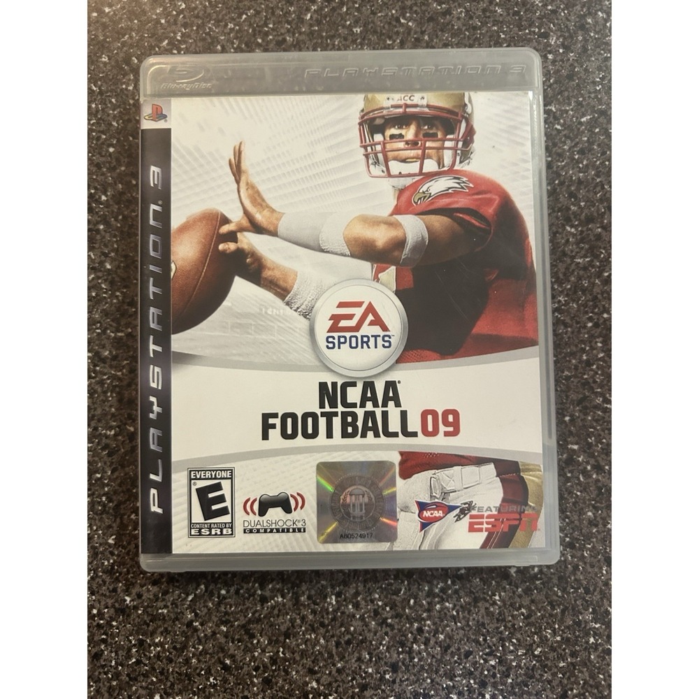 NCAA Football 09 PlayStation 3 Tested Working‎ With Case